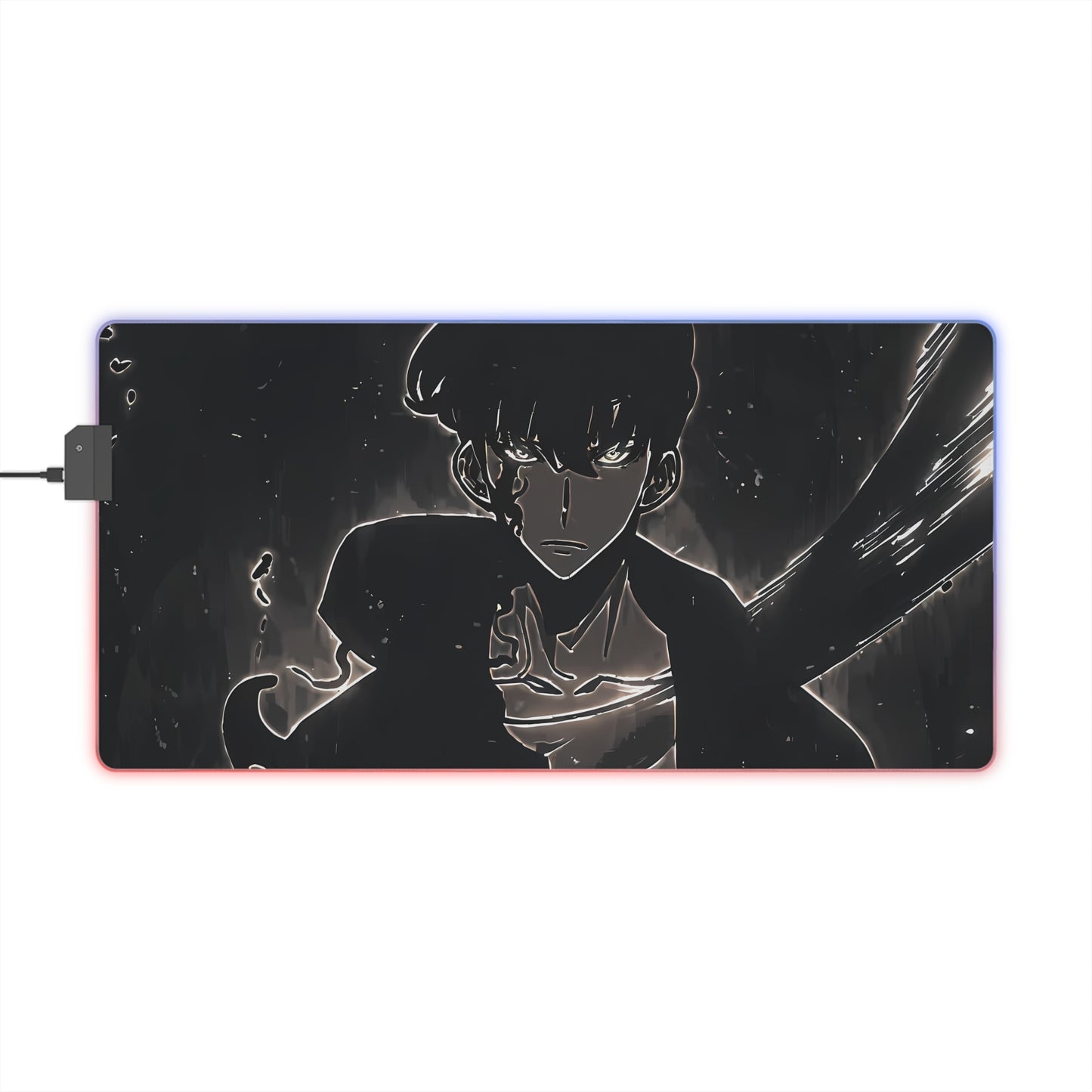 Illuminated Gaming Mouse Pad - Solo Leveling Sung Jin Woo