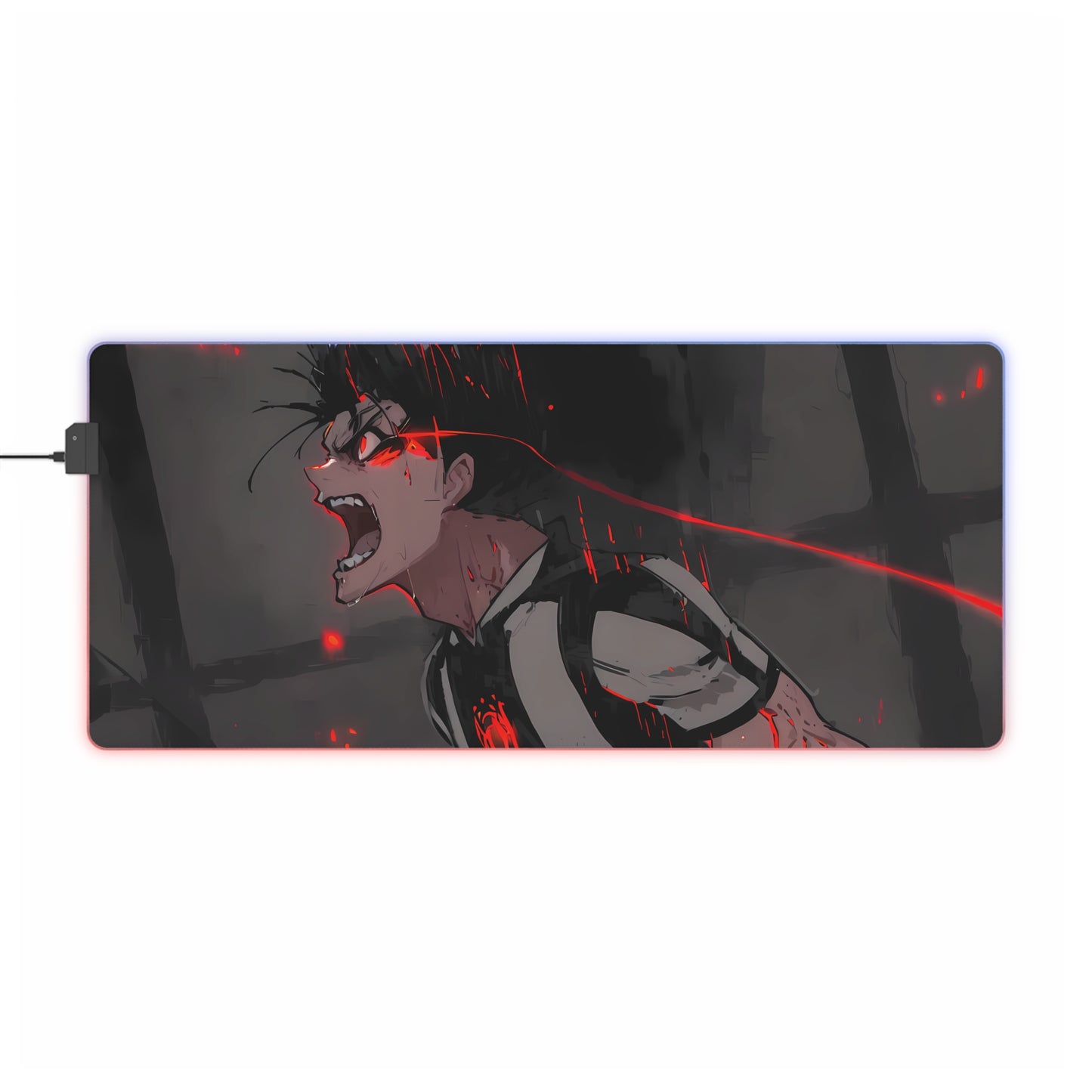LED Gaming Mouse Pad - Blue The King Lock Baro Shoei