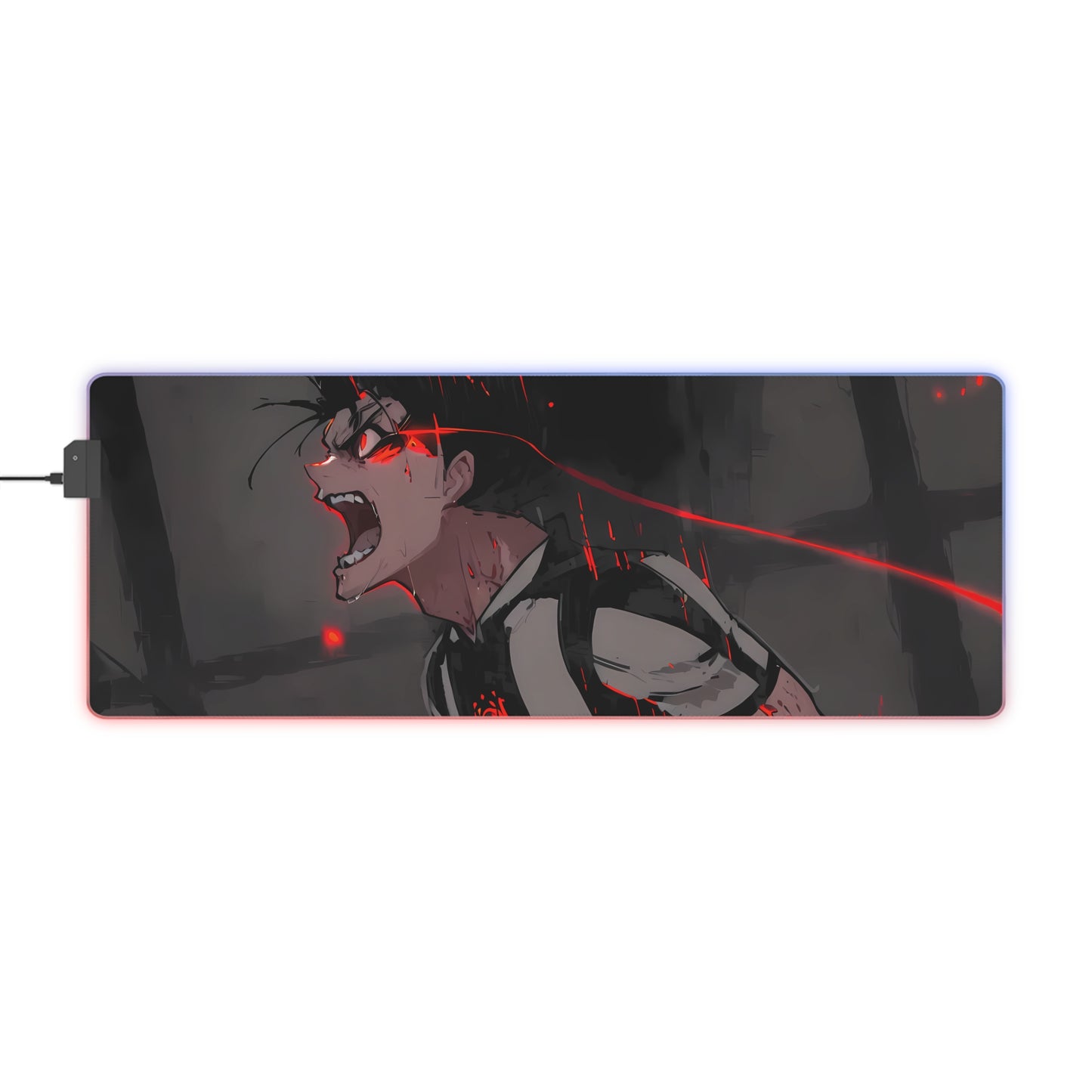 LED Gaming Mouse Pad - Blue The King Lock Baro Shoei