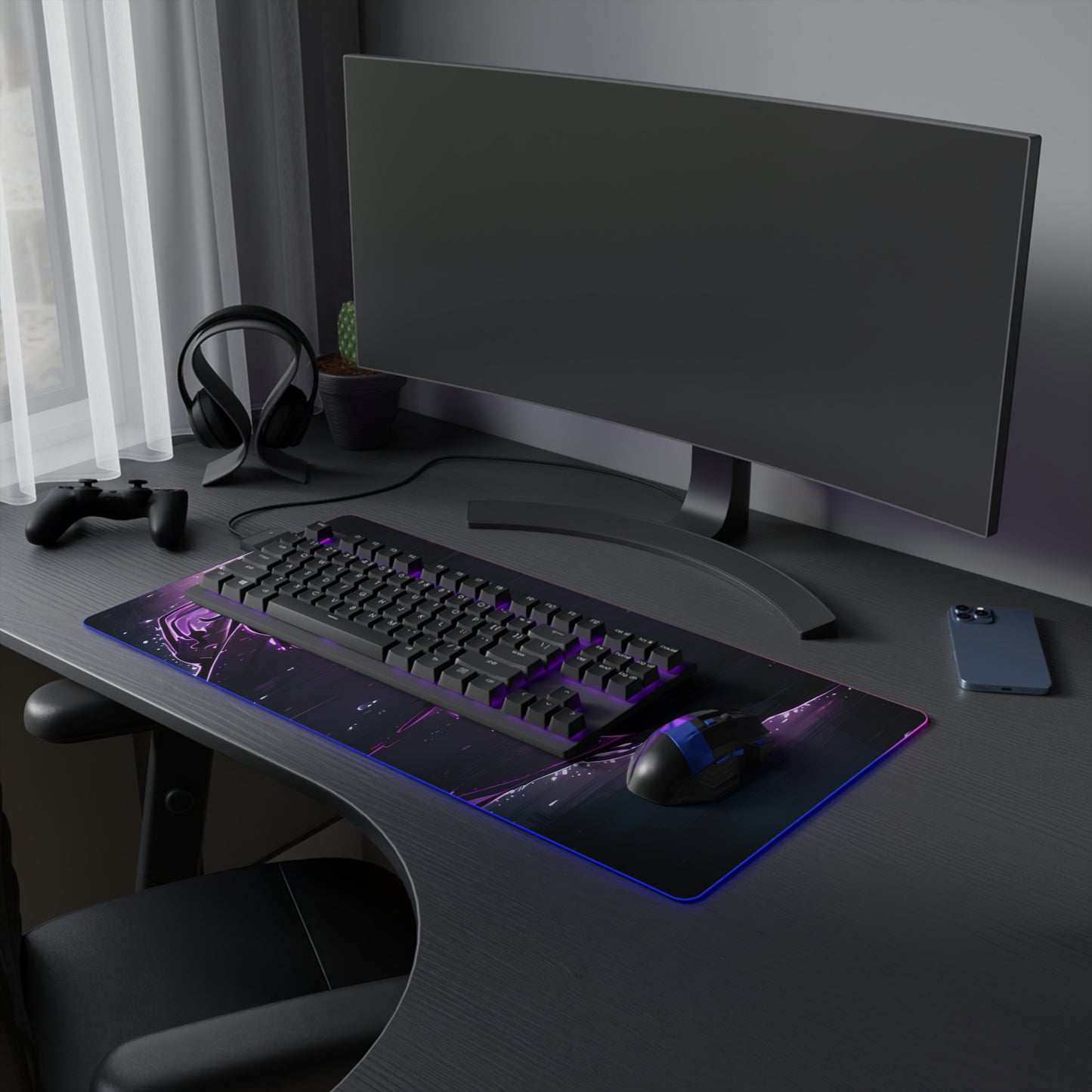 Illuminated LED Gaming Mouse Pad - Solo Leveling Sung Jin Woo