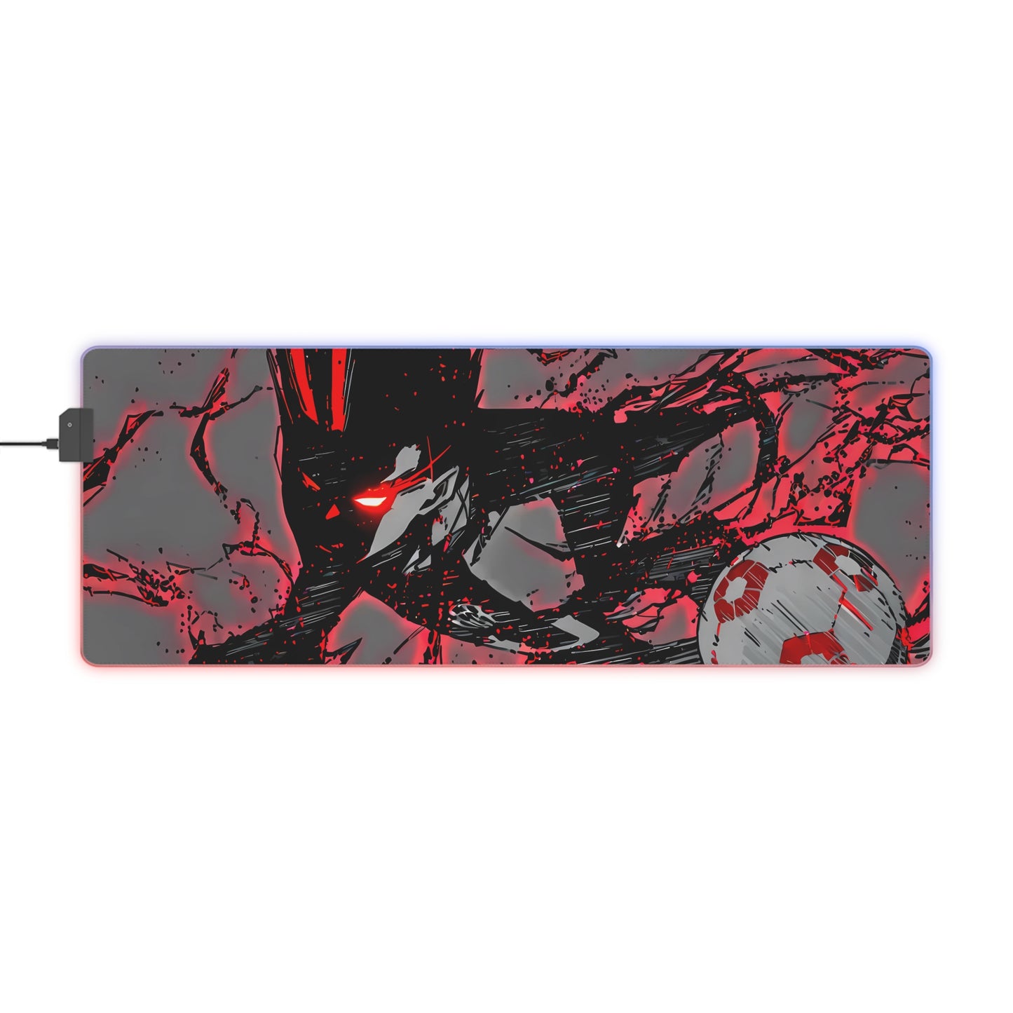 LED Gaming Mouse Pad - Blue Lock "The King" Baro Shoei