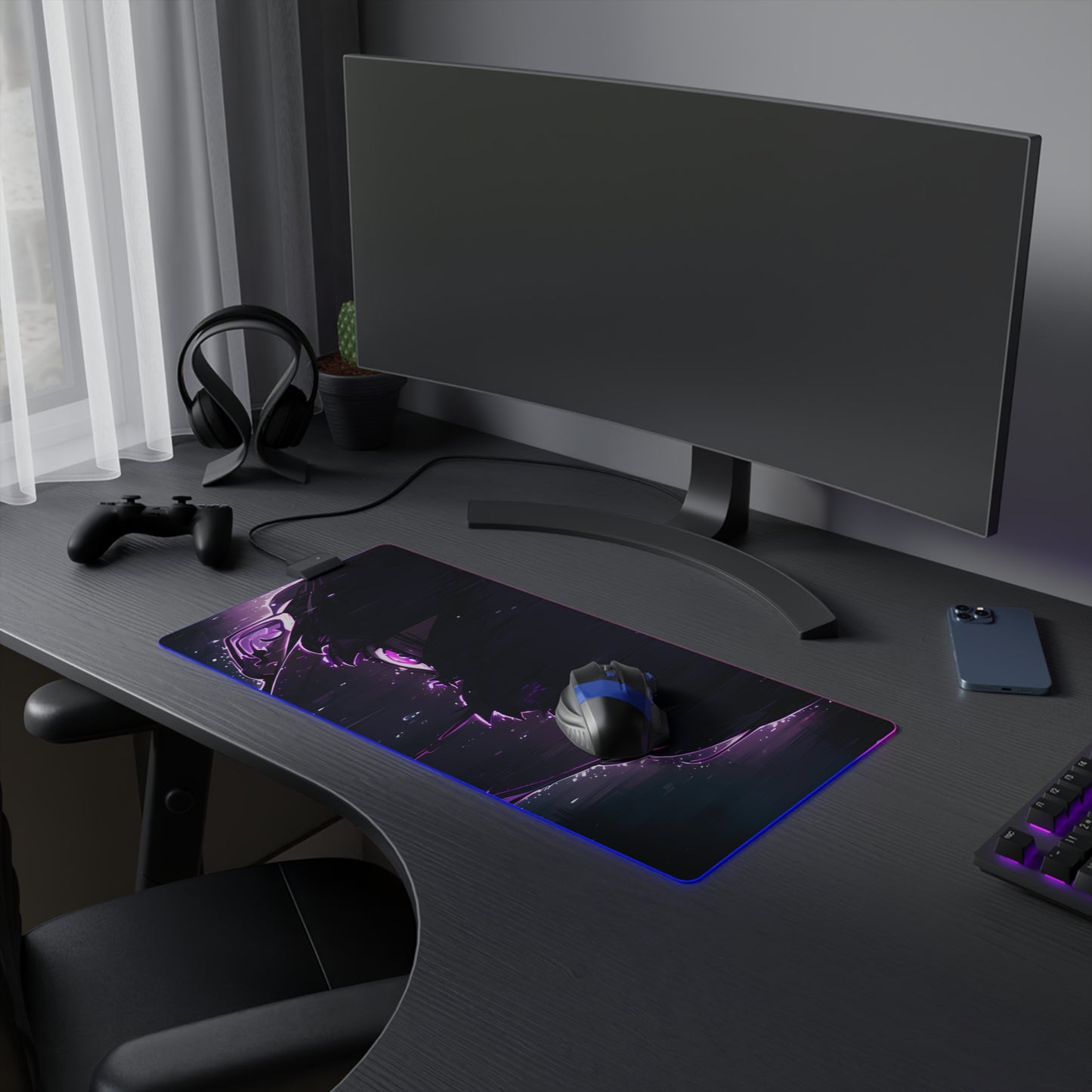 Illuminated LED Gaming Mouse Pad - Solo Leveling Sung Jin Woo
