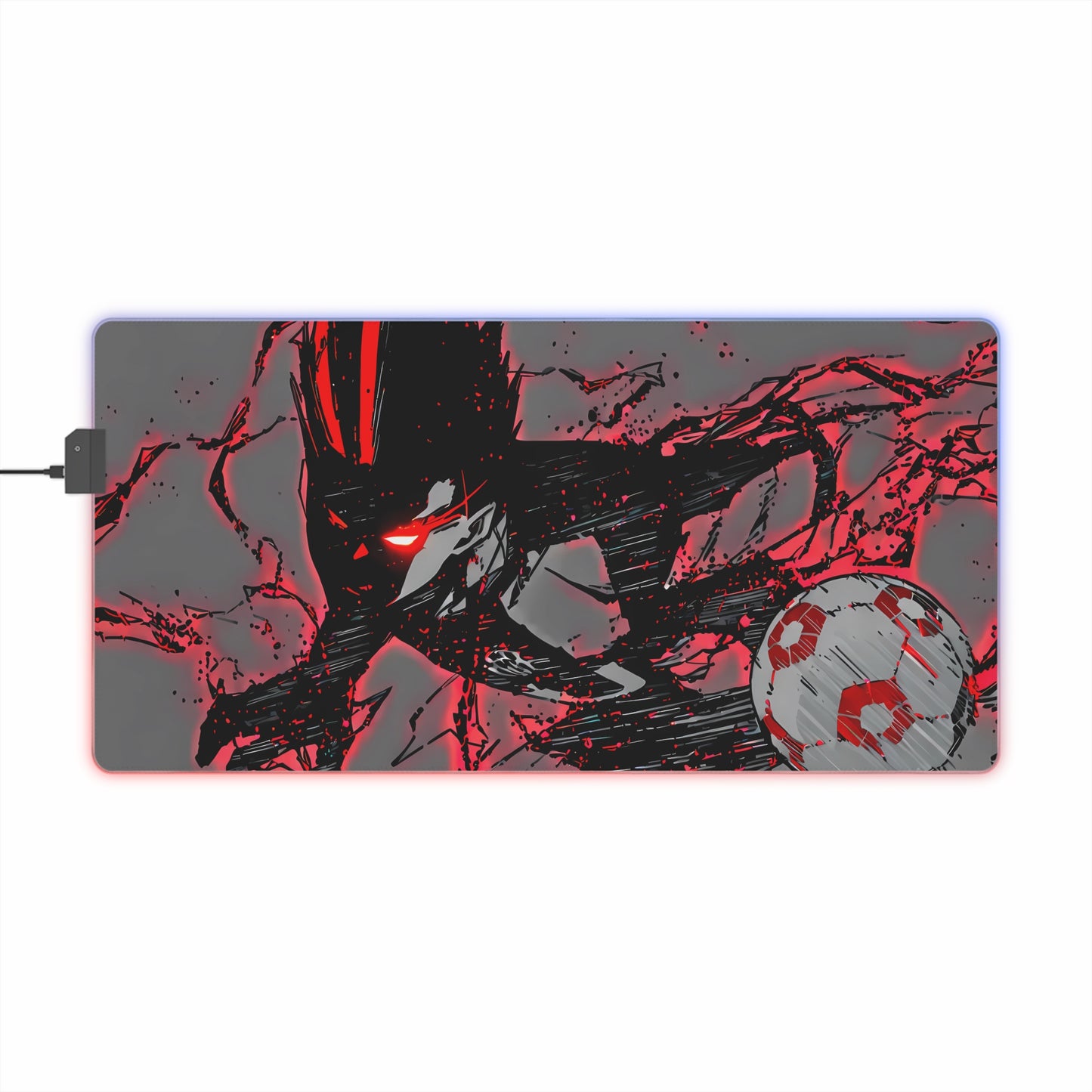 LED Gaming Mouse Pad - Blue Lock "The King" Baro Shoei