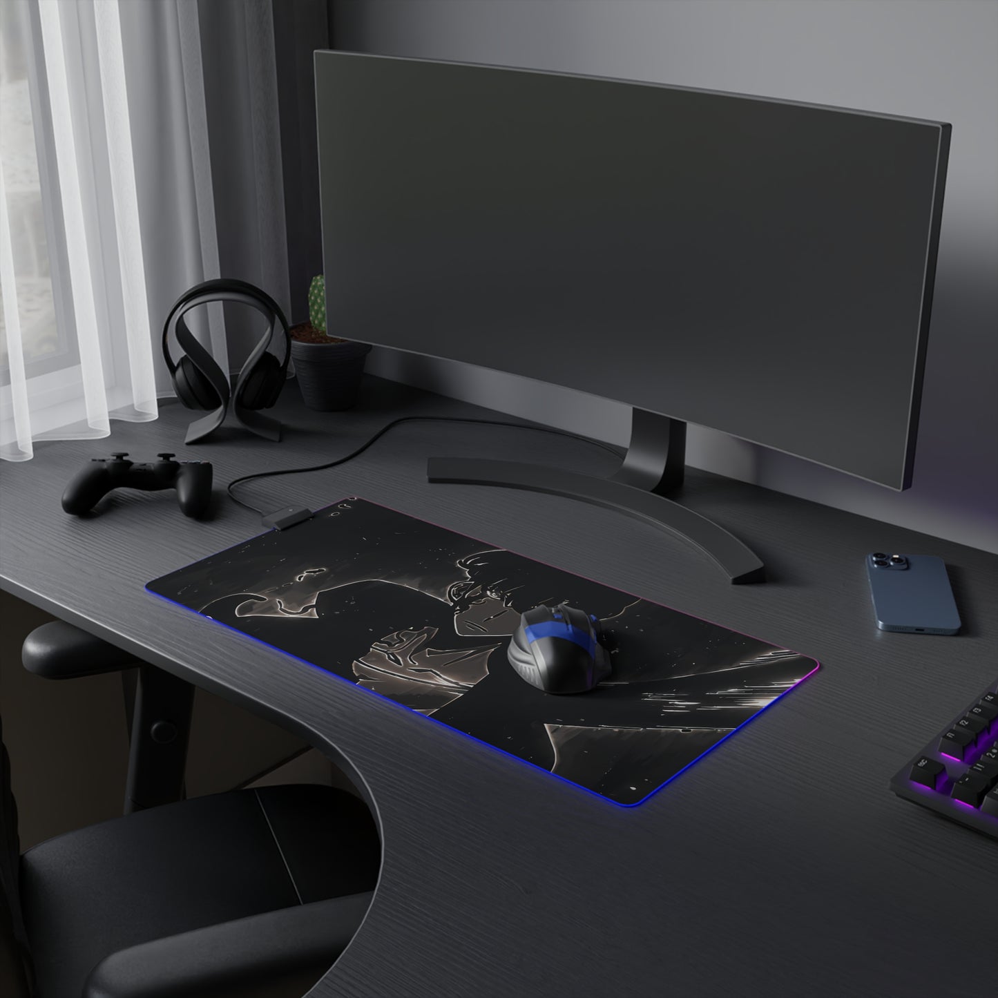Illuminated Gaming Mouse Pad - Solo Leveling Sung Jin Woo