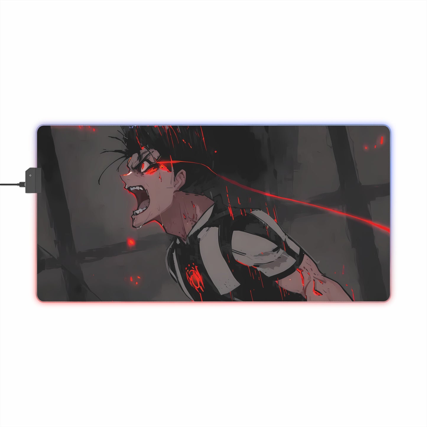 LED Gaming Mouse Pad - Blue The King Lock Baro Shoei