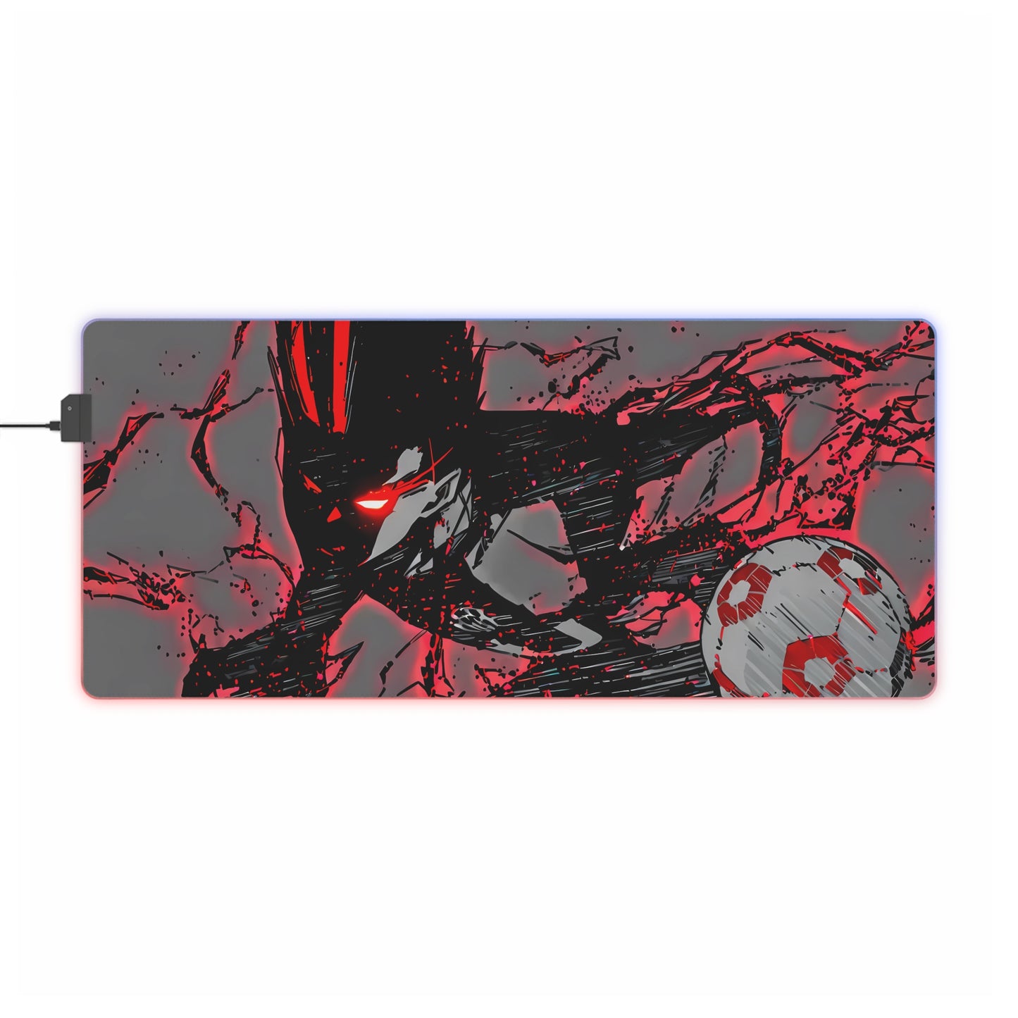 LED Gaming Mouse Pad - Blue Lock "The King" Baro Shoei