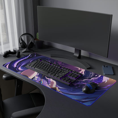 LED Gaming Mouse Pad with Vibrant Anime Design - Perfect for Gamers