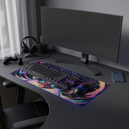 Illuminated Gaming Mouse Pad - Anime Design for Gamers