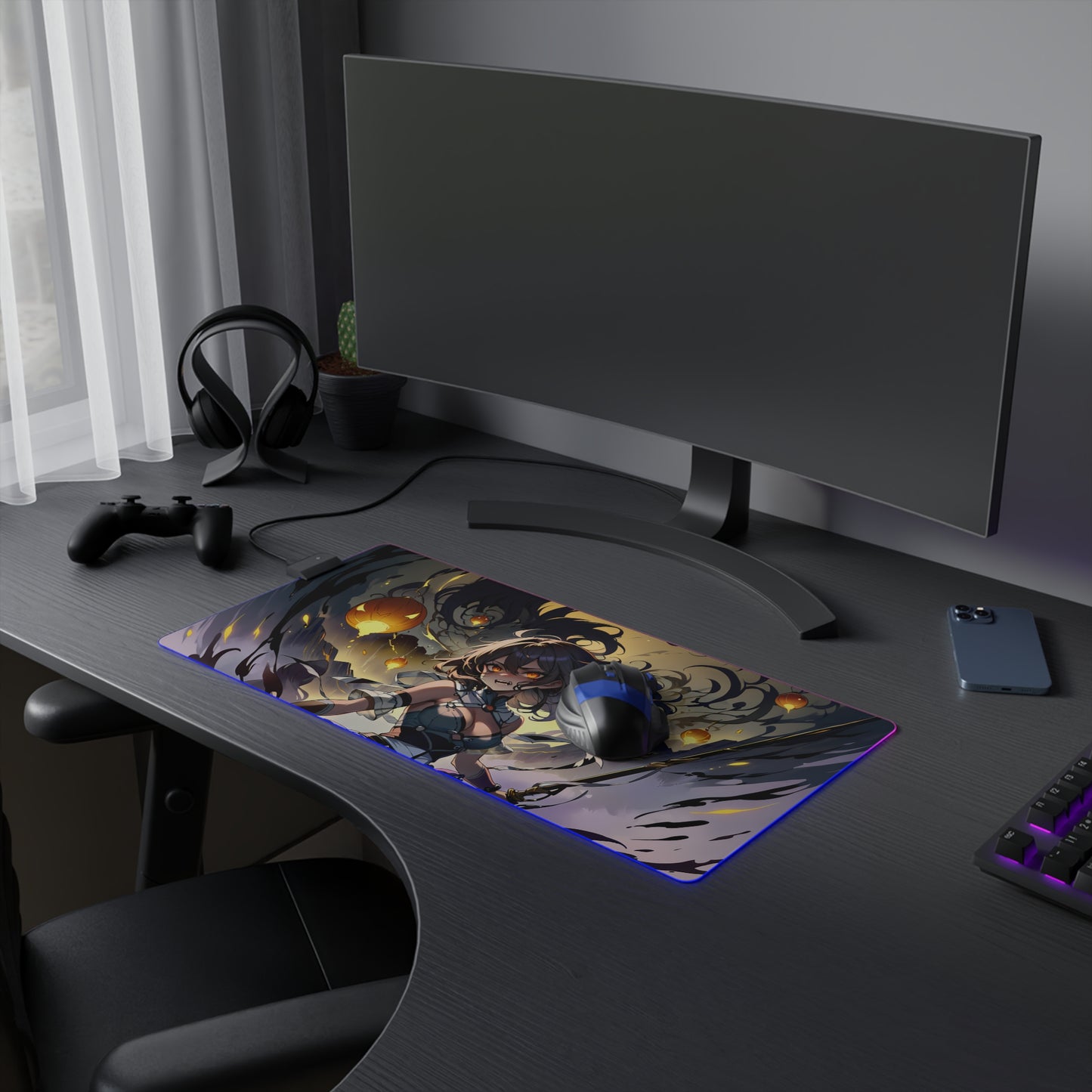 LED Gaming Mouse Pad - Halloween Theme