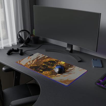 LED Gaming Mouse Pad - Blue Lock Bachira Meguru