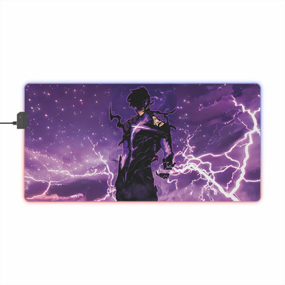 LED Gaming Mouse Pad - Solo Leveling Lightning