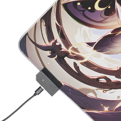 Illuminated Gaming Mouse Pad with Fantasy Design