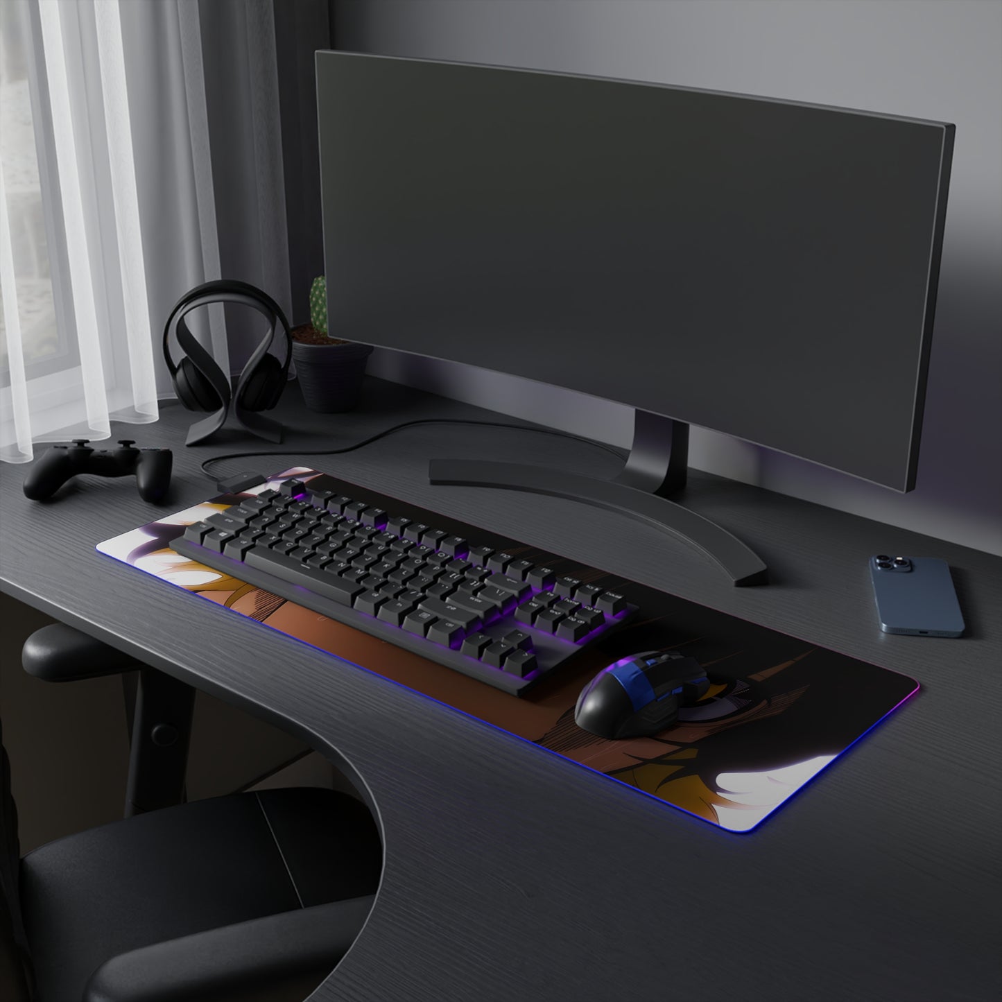 LED Gaming Mousepad - Blue Lock Bachira Meguru