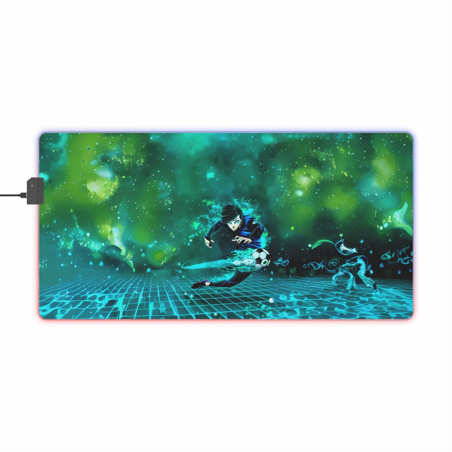 LED Gaming Mouse Pad - Blue Lock Itoshi Rin