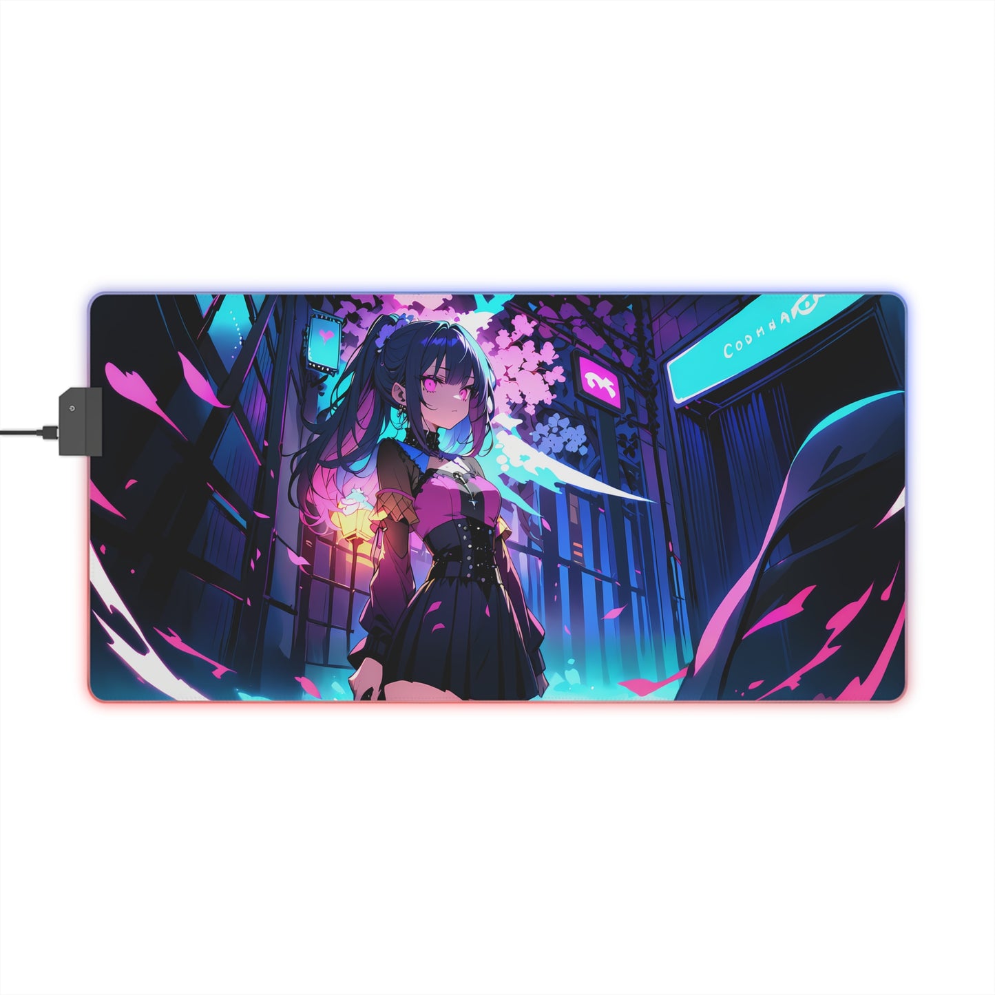 Anime LED Gaming Mouse Pad - Colorful RGB Backlit for Gamers