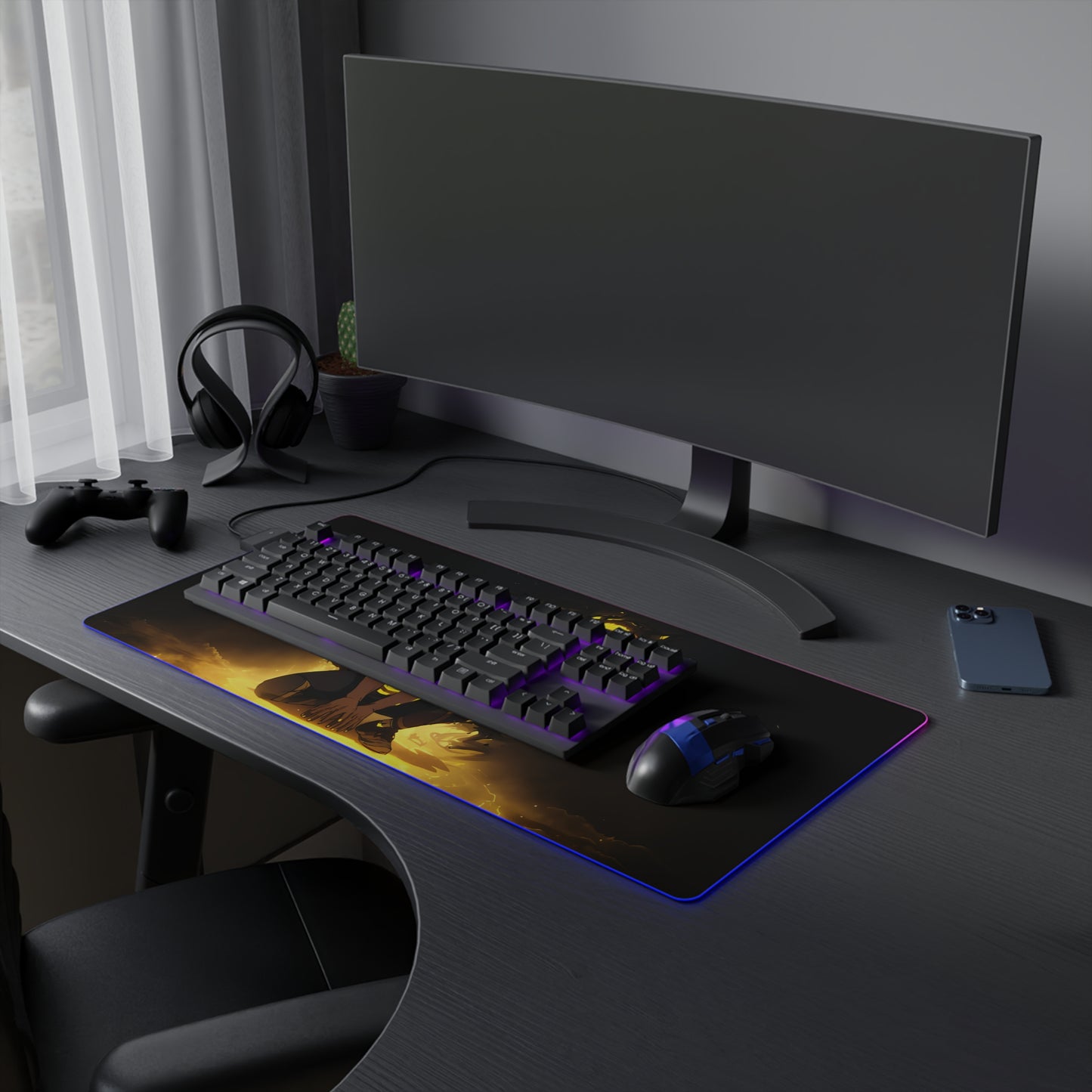 LED Gaming Mousepad - Blue Lock Bachira Meguru