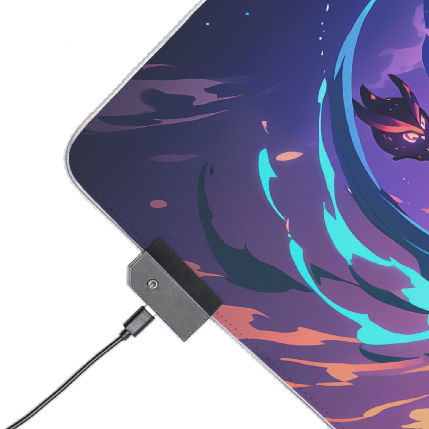 LED Gaming Mouse Pad with Mystic Witch Design - Perfect for Gamers & Anime Fans