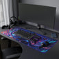 LED Gaming Mouse Pad with Mystic Witch Design - Perfect for Gamers & Anime Fans