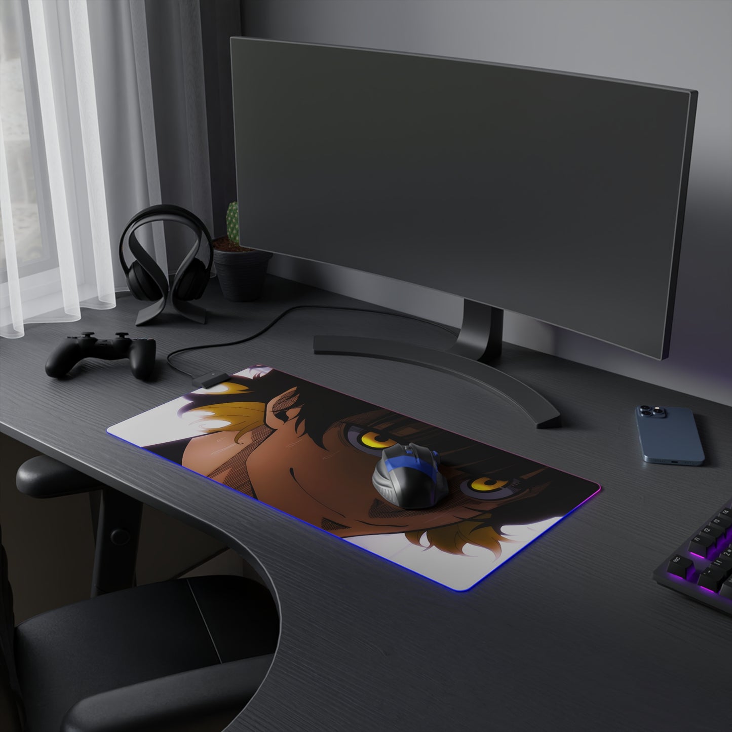 LED Gaming Mousepad - Blue Lock Bachira Meguru