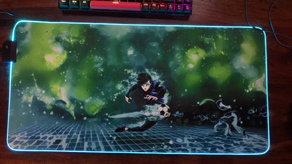 LED Gaming Mouse Pad - Blue Lock Itoshi Rin