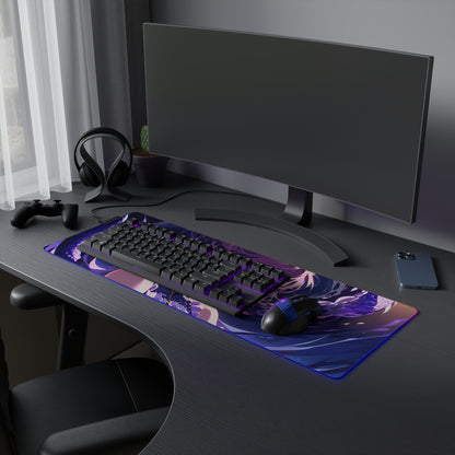 LED Gaming Mouse Pad with Vibrant Anime Design - Perfect for Gamers