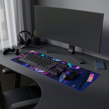 LED Gaming Mouse Pad - Neon Tokyo Vibes for Gamers & Streamers