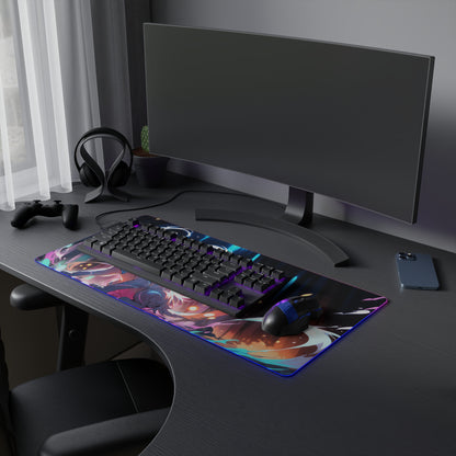 LED Gaming Mouse Pad - Enchanting Cat Design