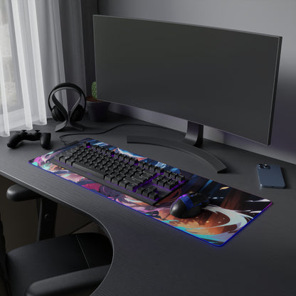 LED Gaming Mouse Pad - Enchanting Cat Design