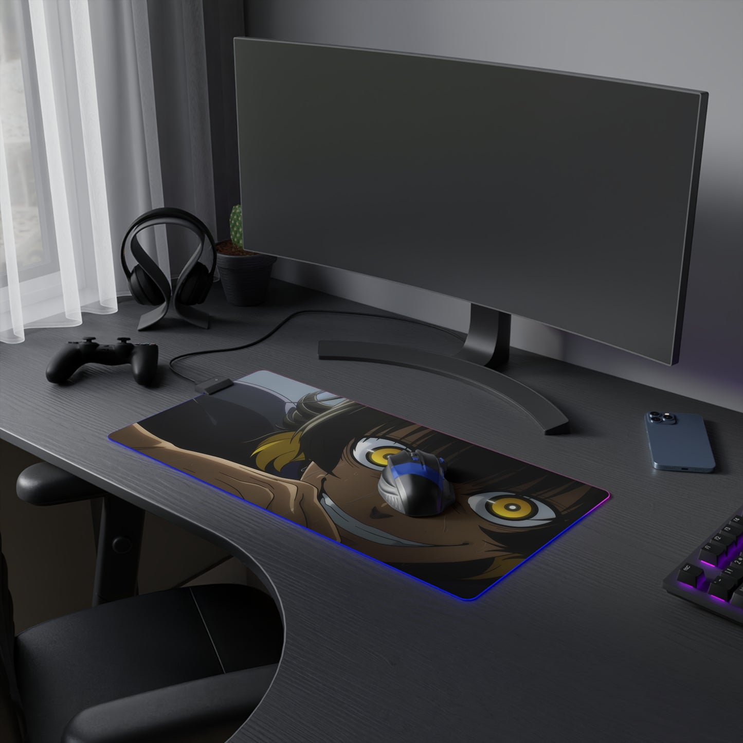 LED Gaming Mouse Pad - Bachira Meguru