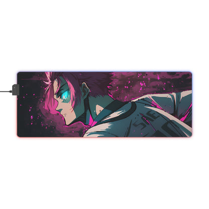 LED Gaming Mouse Pad - Blue Lock Itoshi Sae