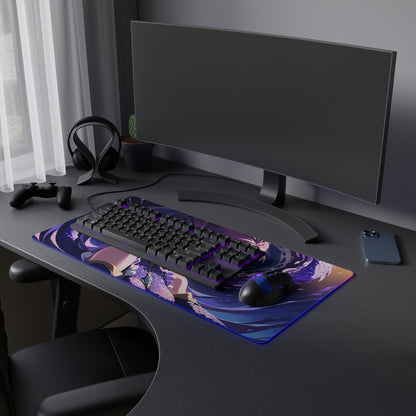 LED Gaming Mouse Pad with Vibrant Anime Design - Perfect for Gamers