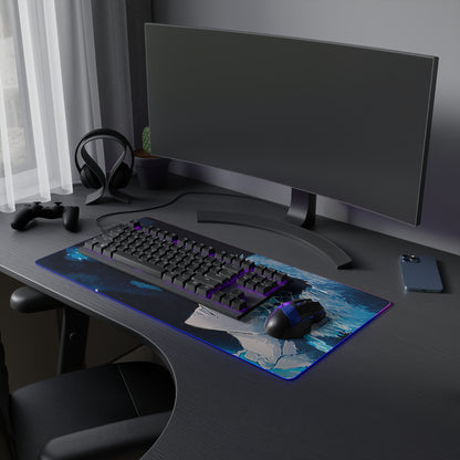 LED Gaming Mouse Pad - Blue Lock Isagi Yoichi