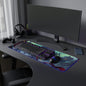 LED Gaming Mouse Pad – Anime Character Design with Colorful Edges