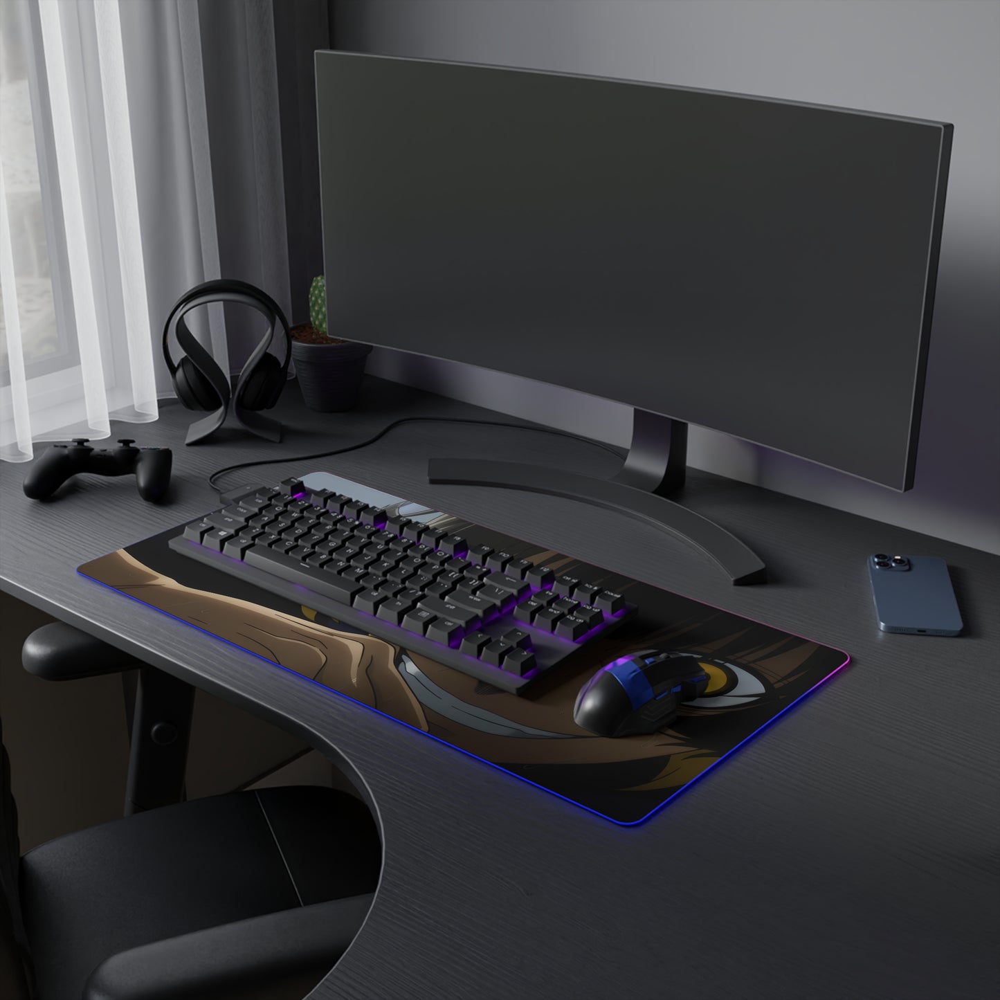 LED Gaming Mouse Pad - Bachira Meguru