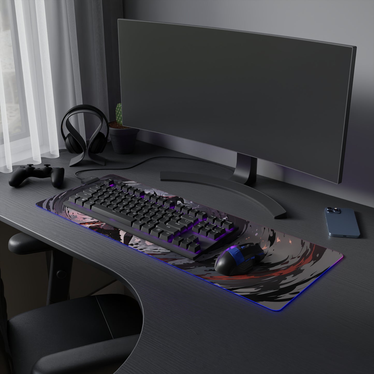 Enchanting LED Gaming Mouse Pad - Witch Design for Gamers