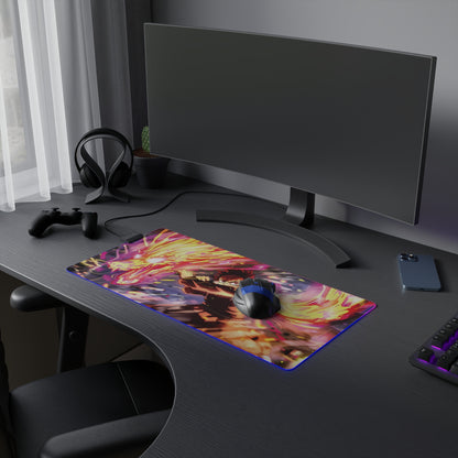 LED Gaming Mousepad - Demon Slayer