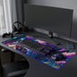 LED Gaming Mouse Pad with Anime Girl Design - RGB Backlight Gaming Accessory